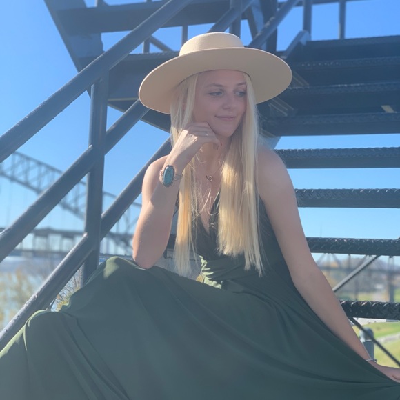 Multi wrap green dress one size. Wear many ways. - Picture 4 of 6